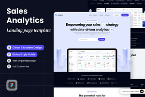 Sales Analytics Landing Page