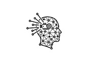 Digital Knowledge Silhouettes, an Illustration by hafijul (Thumbnail 9 of 10)