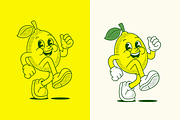 Lemon Fruit Cartoon Character, a Food Illustration by ™Creasi (Thumbnail 2 of 7)