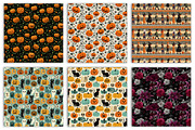 Halloween Seamless Pattern Set, an Illustration by RobertsArt (Thumbnail 3 of 4)