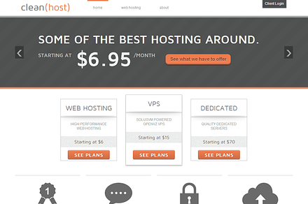 CleanHost - Hosting Template