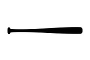 Baseball Bat Silhouette Vector Bundl, an Illustration by Creativeshirt (Thumbnail 38 of 51)