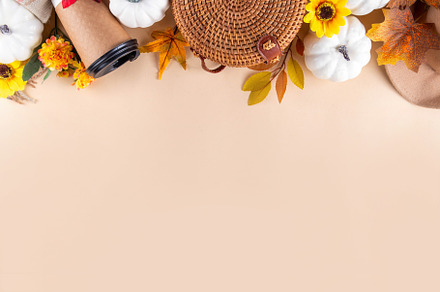 Autumn cozy background