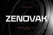 Zenovak, a Sans Serif Font by Typia Nesia (Thumbnail 1 of 10)