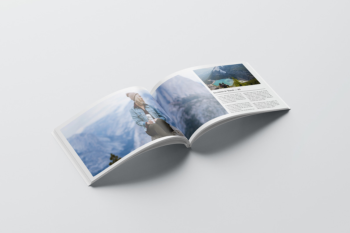 Travel Magazine Template Landscape, a Magazine Template by GoldenGrid Studio (Photo 5 of 10)