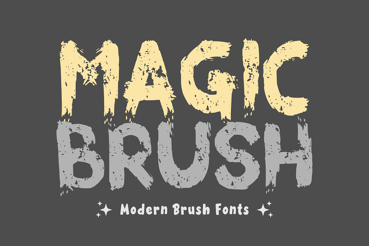Grunge Brush - Brush Font Types, a Font by KiddoGlyphs Studio (Photo 2 of 3)