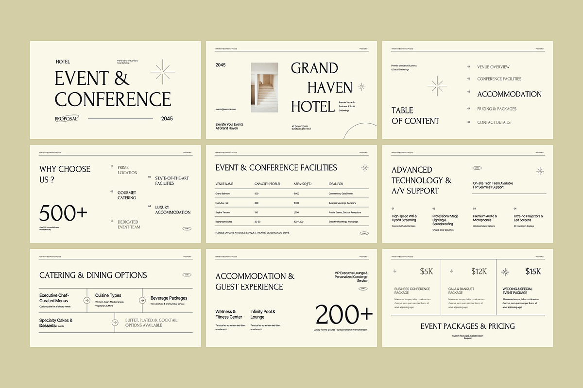 Hotel Event Proposal Keynote preview 3