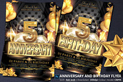 Anniversary And Birthday Party Flyer, a Flyer Template by Artolus (Thumbnail 1 of 4)