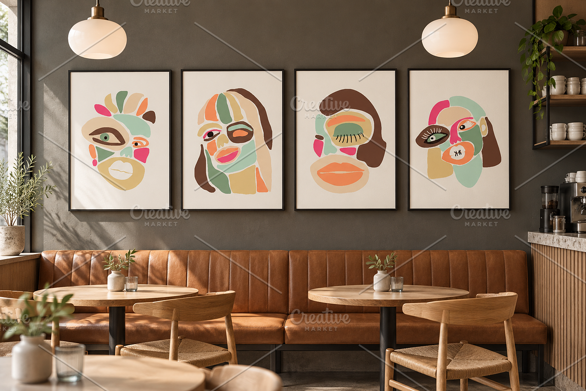Abstract Face Printable Wall Art, a Background Graphic by C Design Studio (Photo 7 of 16)
