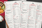 Chinese Restaurant Menu Template, a Flyer Template by BrandPacks (Thumbnail 1 of 5)