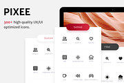 Pixee Icon Library, an Outline Icon by Jinro (Thumbnail 1 of 24)