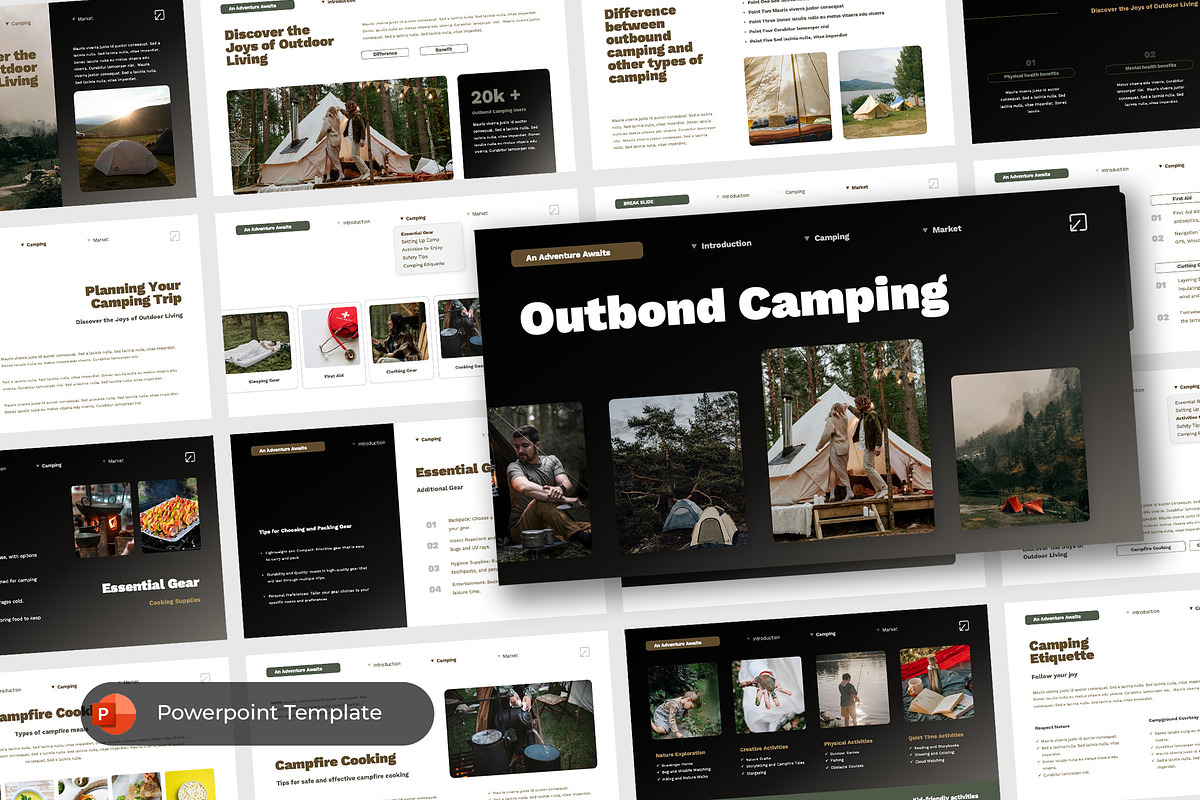 Camping Powerpoint Presentation, a Presentation Template by TMint Creative (Photo 1 of 6)