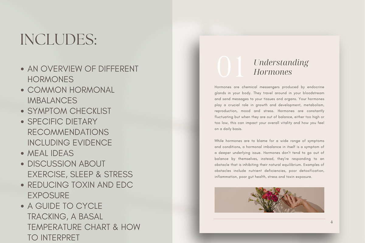 Hormone Ebook Canva Premade, a Presentation Template by Naturopath Hub (Photo 4 of 9)