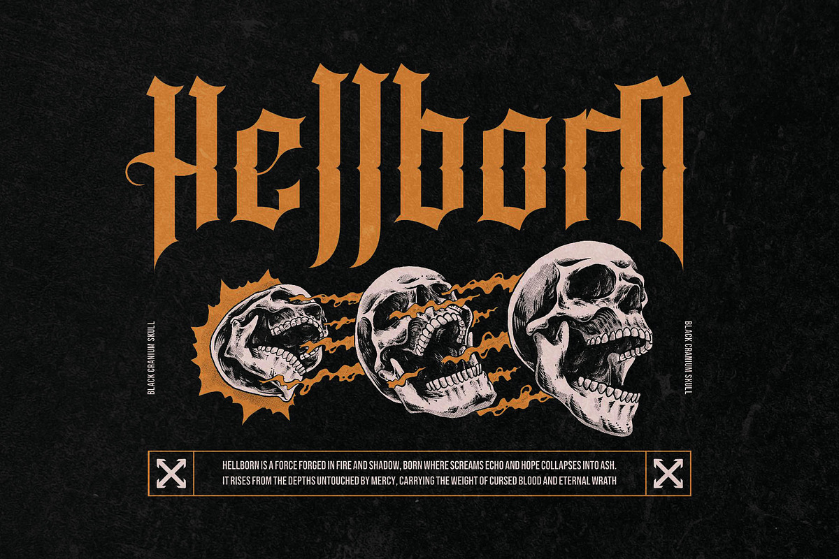 Maknin | Dark and Gothic Blackletter, a Blackletter Font by Ermedia Studio (Photo 7 of 10)