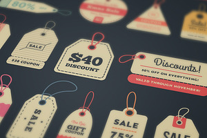 32 Vintage Sale Tags