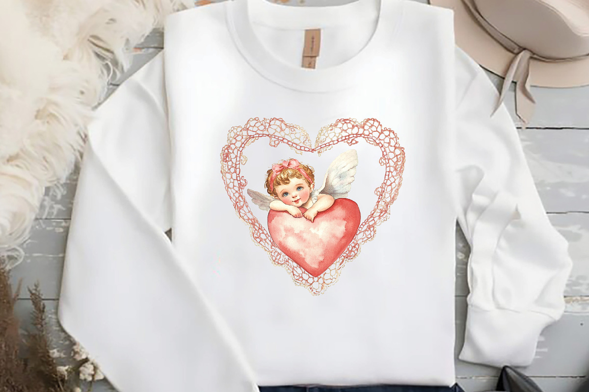 Vintage Cupid Clipart, an Illustration by DreamCafeArt (Photo 4 of 7)