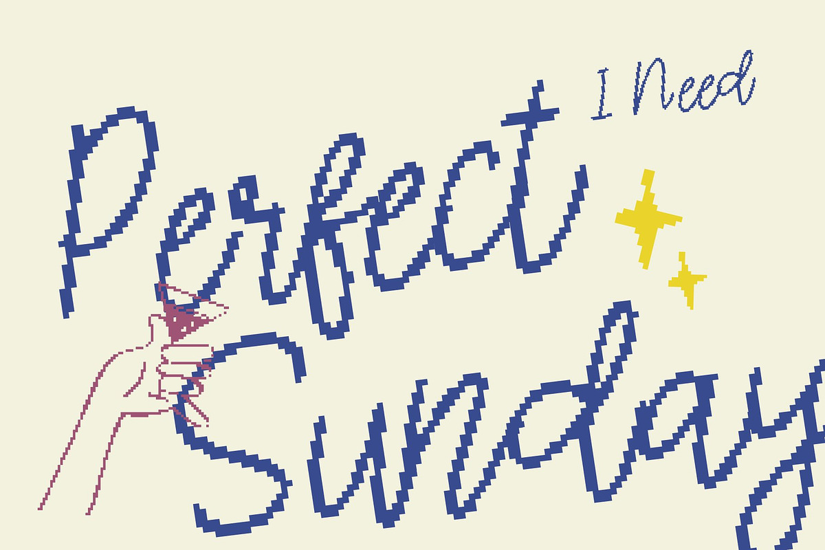 CS Elysia Pixel, a Script Font by Craft Supply Co. (Photo 2 of 8)
