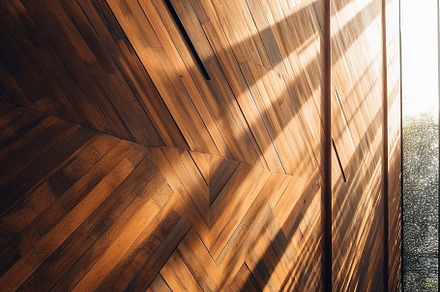 wood grain wall of the building, an Architecture Photo by Virgo Studio