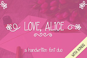 Love Alice, a Sans Serif Font by Kristy Hatswell (Thumbnail 8 of 8)