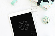 Pastel Holiday iPad Mockup, a Holiday Photo by CarmenCreativeStudio (Thumbnail 1 of 2)