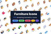 Furniture Icons, a Duotone Icon by Brickclay (Thumbnail 1 of 6)