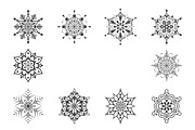 Snowflakes Set, a Decorative Illustration by Solana (Thumbnail 2 of 2)