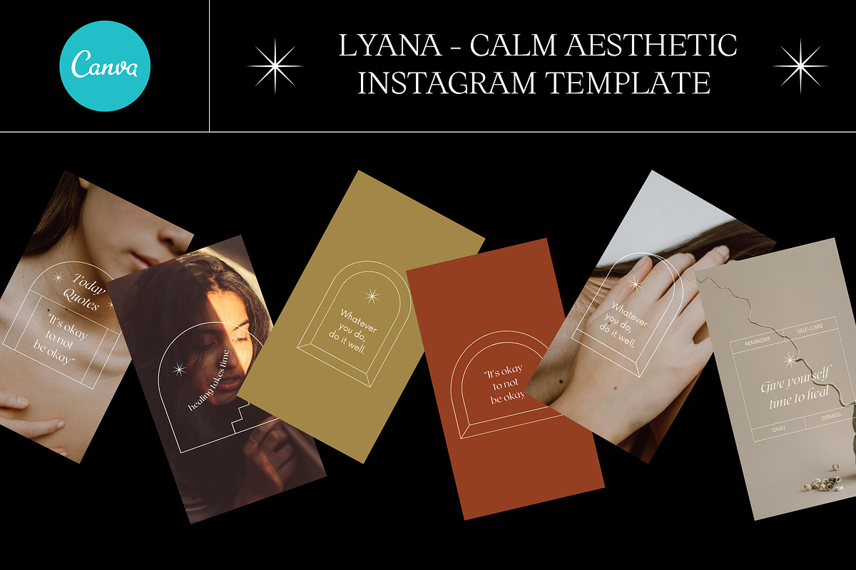 LYANA - Calm Aesthetic IG CANVA, a Social Media Template by Elokka Std. (Photo 9 of 9)