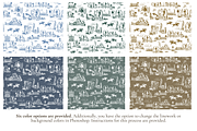 Equestrian Illustrated Print, a Pattern Graphic by Hughes Studio (Thumbnail 2 of 8)