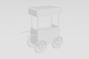 Coffee Cart 3D Model, an Object 3D Model by mrfauzi (Thumbnail 7 of 8)