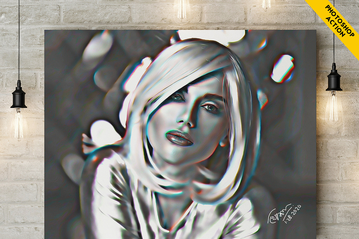 3D Painting Photoshop Action, an Action Add-On by MRI STUDIO (Photo 1 of 12)