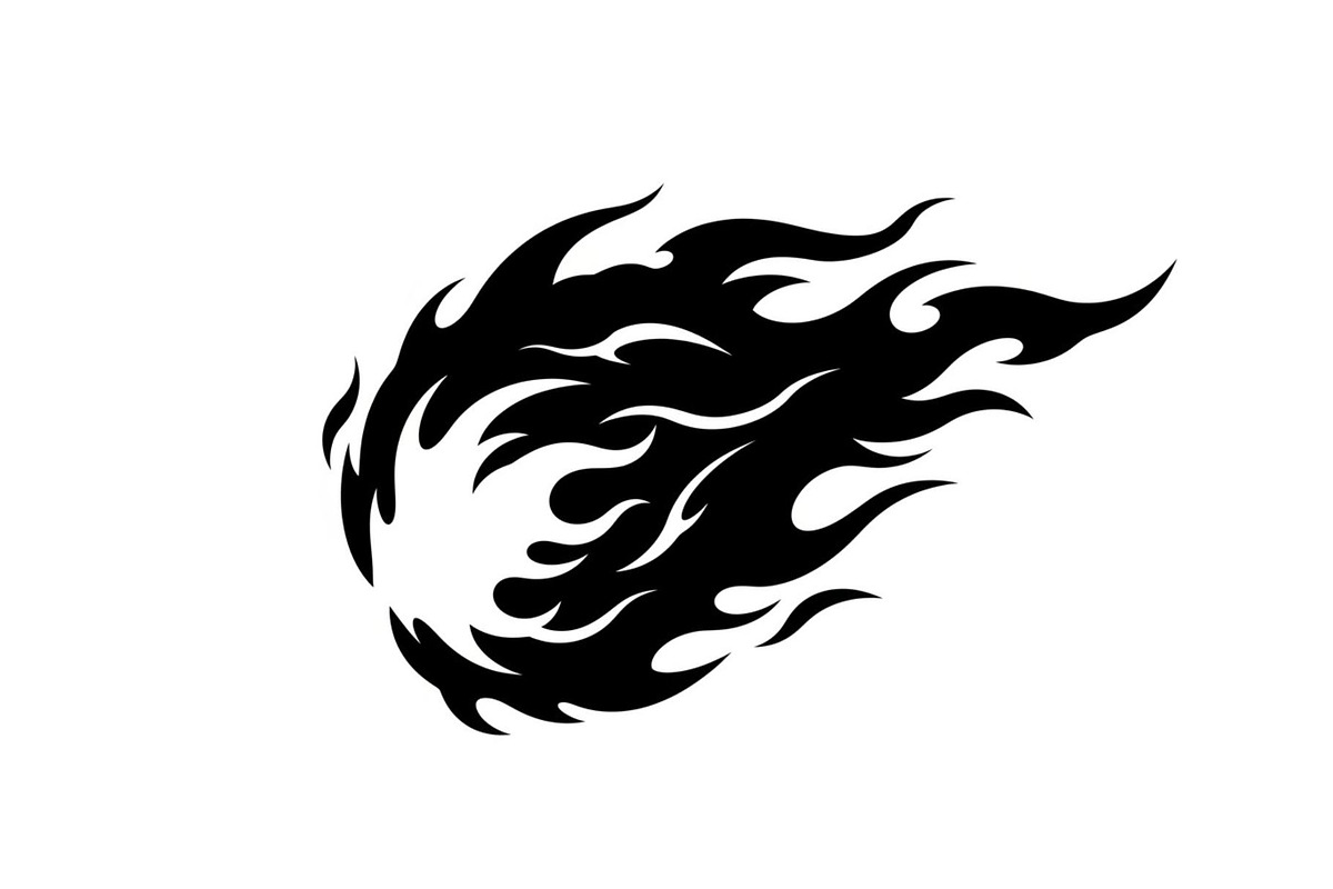 Fire Meteor Comet Silhouette Bundle, an Illustration by Designs_River (Photo 10 of 51)