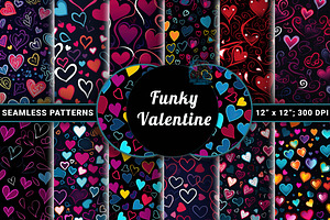 Groovy Love - Funky Valentine Papers