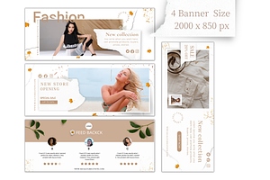 DIY Website Banner Templates Boho