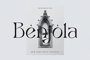 Benjola, a Serif Font by ToniStudio (Thumbnail 1 of 8)