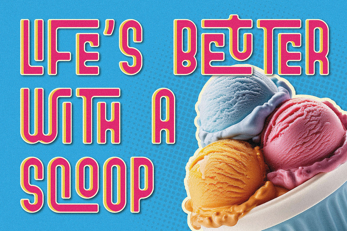 Gelatissimo Ligature Font, a Sans Serif Font by JumboDesign (Photo 2 of 5)