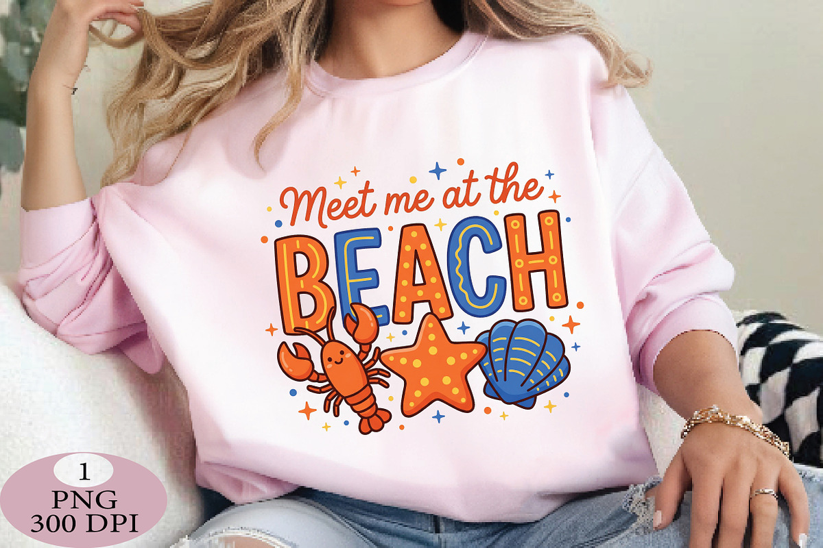 Meet Me At The Beach PNG, an Illustration by Daily.Designs (Photo 2 of 5)