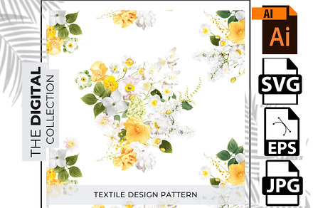 Warm autumn floral seamless pattern.