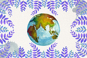 Watercolor Earth, a Technology Illustration by Graphobia (Thumbnail 4 of 9)