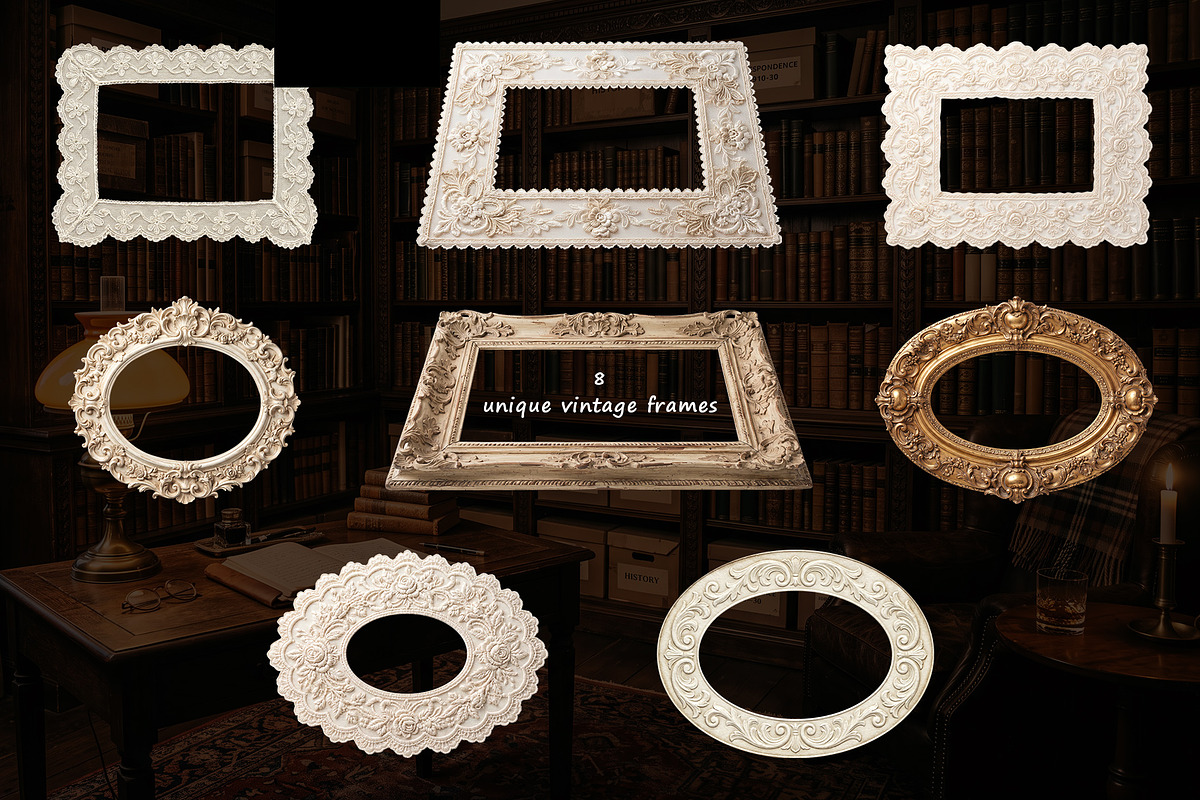 Vintage Coquette Archive, a Background Graphic by Nadia Semyroz (Photo 6 of 12)