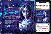 Halloween Party Flyer, a Flyer Template by regalDRAW (Thumbnail 1 of 3)