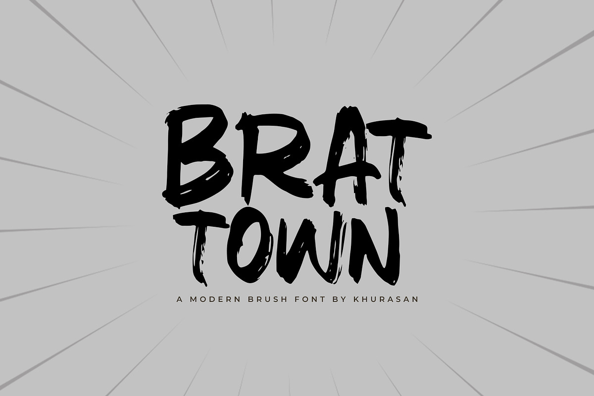 Brat Town, a Font by khurasan (Photo 1 of 6)