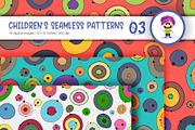 Cute Baby Seamless Patterns 04., a Texture Graphic by KENO Mascots (Thumbnail 2 of 5)