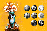 Naive Grunge Procreate Brushes, a Brush Add-On by brushapes.com (Thumbnail 8 of 11)
