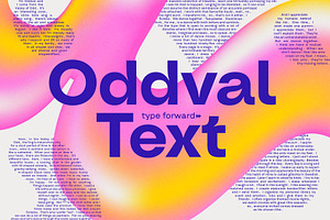 Oddval Text Font Family