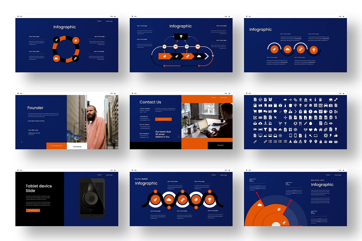 Amelia – Business PowerPoint, a Presentation Template by Dens Creative Studio (Photo 5 of 6)