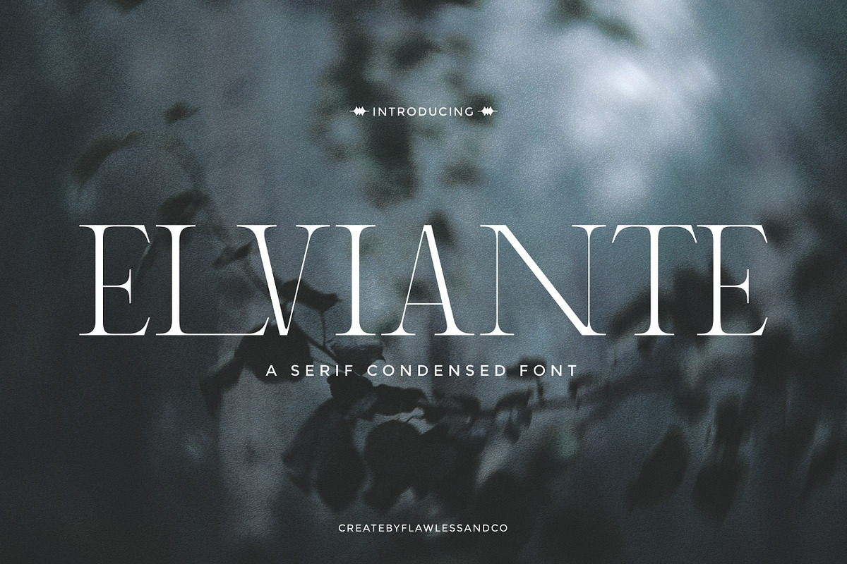 Elviante - Condensed Serif Font, a Serif Font by Flawless And Co (Photo 1 of 10)