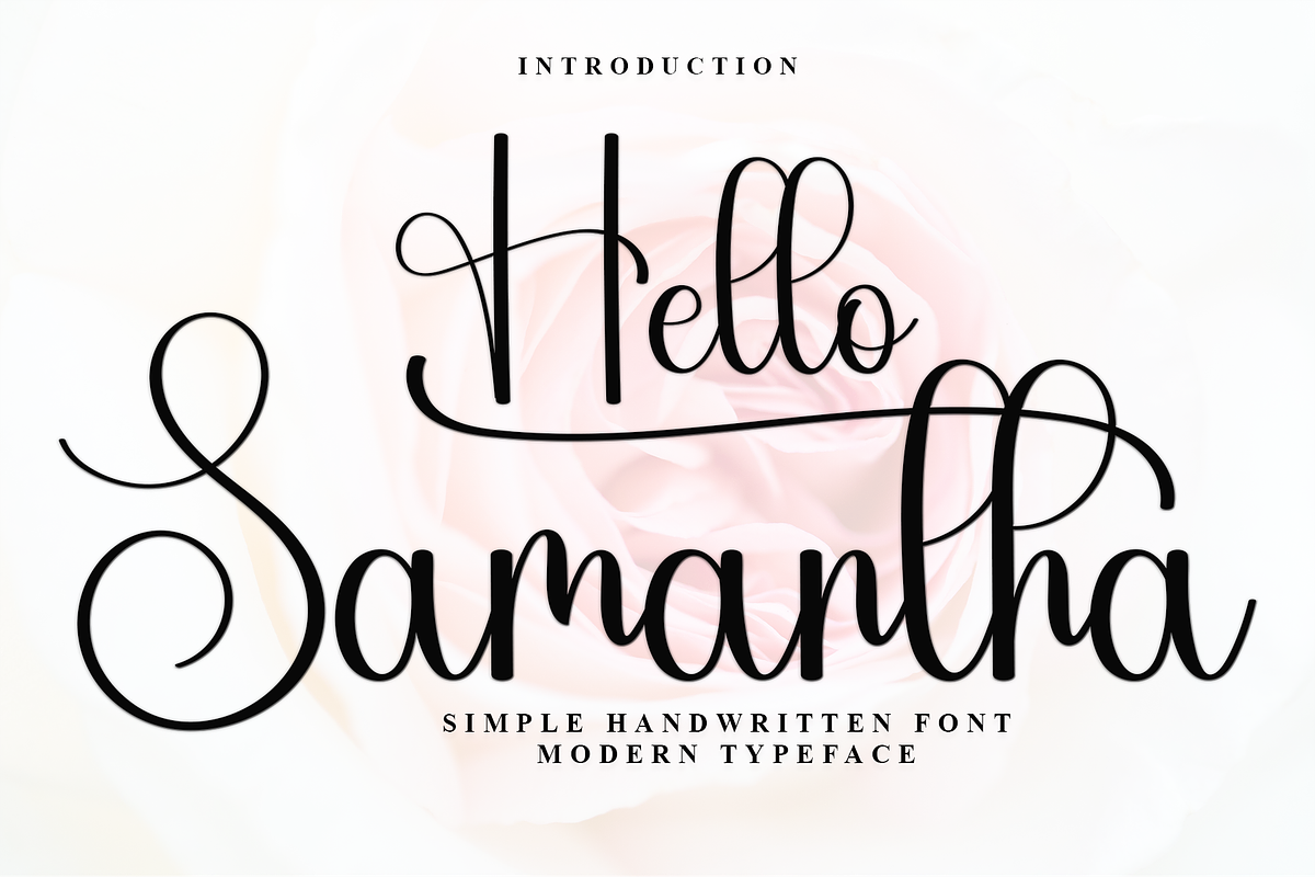 Hello Samantha, a Handwritten Font by InermediaSTUDIO (Photo 1 of 7)