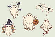 Retro Halloween Sublimation Bundle, a Decorative Illustration by ClipArtTime (Thumbnail 4 of 5)
