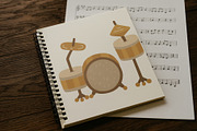 Music Instruments Clipart Set, an Education Illustration by Palau (Thumbnail 4 of 10)