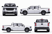2025 Compact Pickup Truck Mockup Set, an Advertising Mockup by Halal Graphic Studio (Thumbnail 14 of 16)
